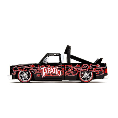 Tapatio Day of the Dead 1985 Chevy C10 1:24 Scale Die-Cast Metal Vehicle with Charro Man Figure