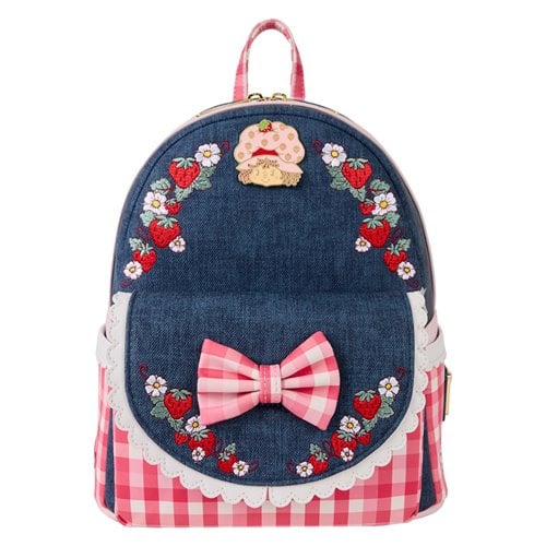 Strawberry Shortcake Denim Gingham Mini-Backpack