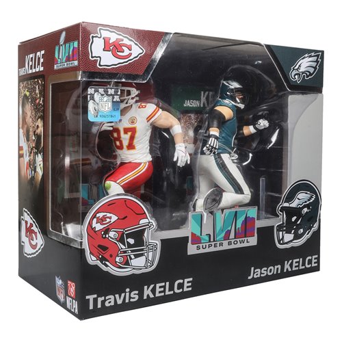 NFL SportsPicks 2024 Travis Kelce and Jason Kelce 7-Inch Scale Posed Figure 2-Pack (ETA MARCH/APRIL 2025)