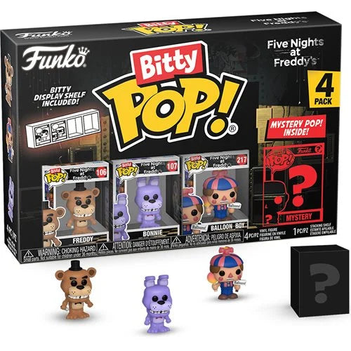 Five Nights at Freddy's Freddy Funko Bitty Pop! Mini-Figure 4-Pack (ETA MAY/JUNE 2024)