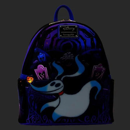 Nightmare Before Christmas Zero and Jack Light-Up Mini Backpack