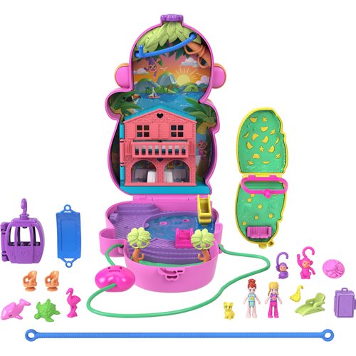 Polly Pocket Adventures in Rio Momma Monkey and Baby Compact Playset (ETA MARCH / APRIL 2025)