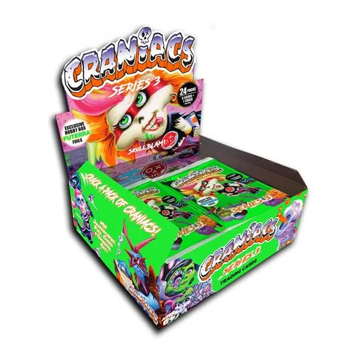 Craniacs Series 3 Skullblam Hobby Box Trading Card Display of 24 Packs