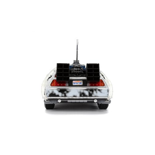 Hollywood Rides Back to the Future Time Machine Frosted 1:24 Die-Cast Metal Vehicle