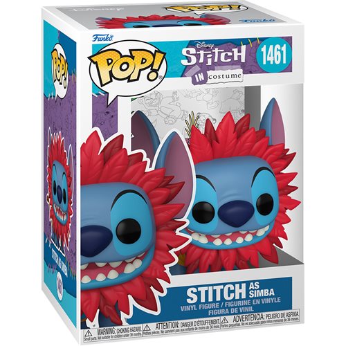 Lilo & Stitch Costume Stitch as Simba Funko Pop! Vinyl Figure #1461  (ETA JUNE / JULY 2024)