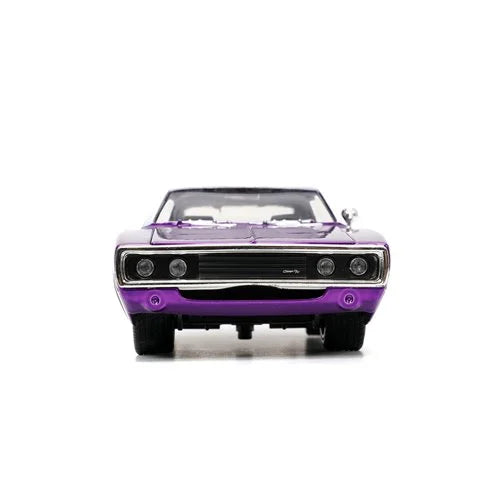 Bigtime Muscle 1970 Dodge Charger R/T Candy Purple 1:24 Scale Die-Cast Metal Vehicle (ETA JANUARY 2025)