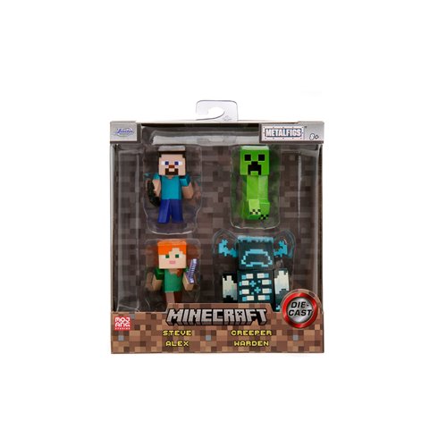 Minecraft MetalFigs 2 1/2-Inch Die-Cast Metal Mini-Figure Wave 1 - 4-Pack