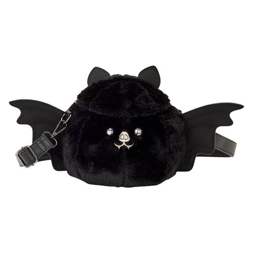 Loungefly Bat Figural Plush Crossbody Bag