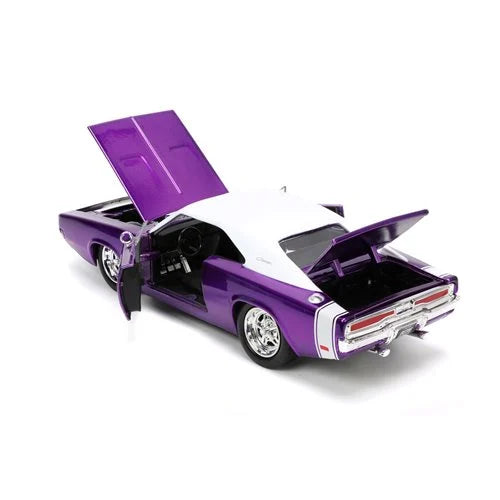 Bigtime Muscle 1970 Dodge Charger R/T Candy Purple 1:24 Scale Die-Cast Metal Vehicle (ETA JANUARY 2025)