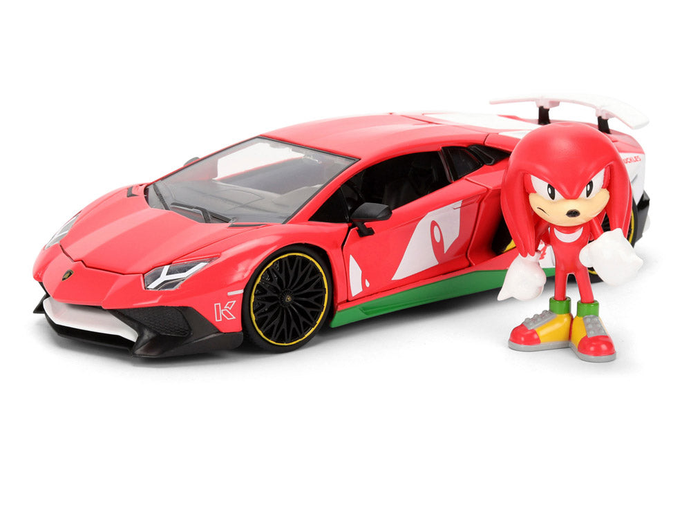 Hollywood Rides Sonic the Hedgehog - Knuckles 1:24 Scale Lamborghini Aventador SV Model