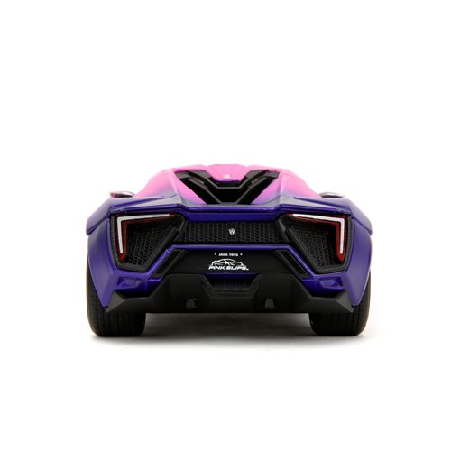 Pink Slips Lykan Hypersport White and Purple 1:24 Scale Die-Cast Metal Vehicle