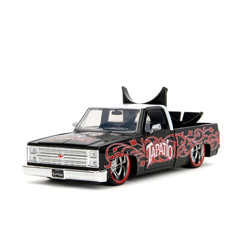 Tapatio Day of the Dead 1985 Chevy C10 1:24 Scale Die-Cast Metal Vehicle with Charro Man Figure