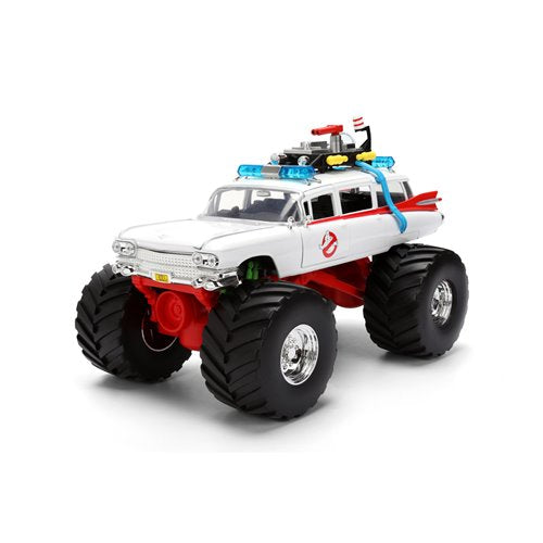 Hollywood Rides Ghostbusters Ecto-1 Monster Truck 1:24 Scale Die-Cast Metal Vehicle