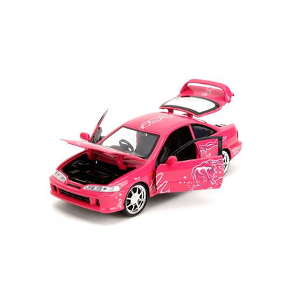 Fast and Furious 1995 Honda Integra Type R Suki's Pink Design 1:24 Scale Die-Cast Metal Vehicle
