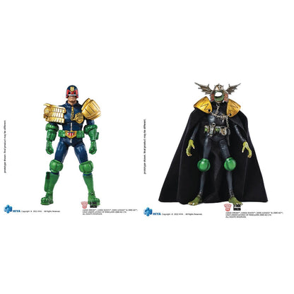 Judge Dredd Gaze into the Fist of Dredd 1:18 Scale Exquisite Mini Action Figure 2-Pack - Previews Exclusive