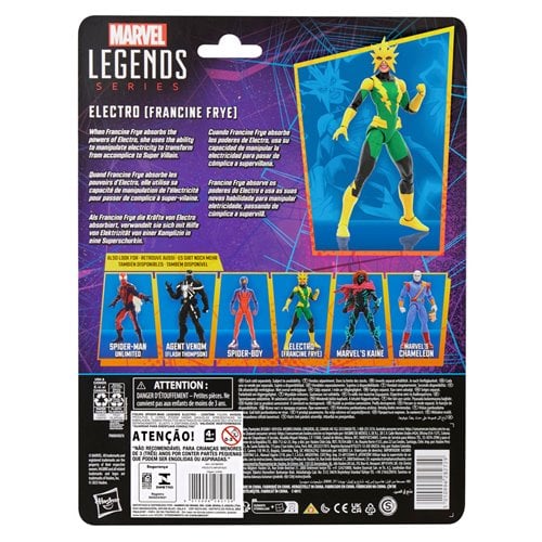 Spider-Man Marvel Legends Electro (Francine Frye) 6-Inch Action Figure (ETA APRIL / MAY 2025)