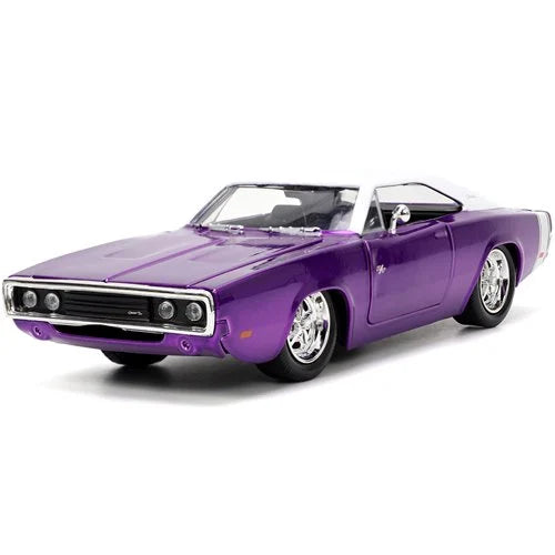 Bigtime Muscle 1970 Dodge Charger R/T Candy Purple 1:24 Scale Die-Cast Metal Vehicle (ETA JANUARY 2025)