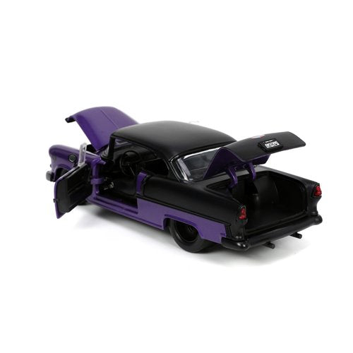 Bigtime Muscle 1955 Chevrolet Bel-Air Metallic Purple and Gold 1:24 Scale Die-Cast Metal Vehicle (ETA JANUARY 2025)