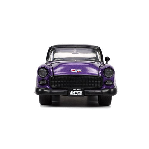 Bigtime Muscle 1955 Chevrolet Bel-Air Metallic Purple and Gold 1:24 Scale Die-Cast Metal Vehicle (ETA JANUARY 2025)