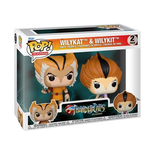 ThunderCats Wilykat and Wilykit Funko Pop Vinyl Figure 2-Pack (ETA  MAY / JUNE 2025)