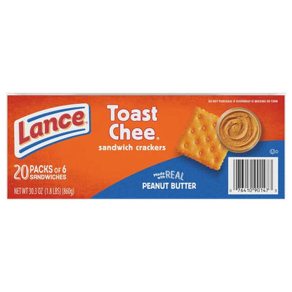 Lance Sandwich Crackers, Toastchee, 1.52 oz, 40-count