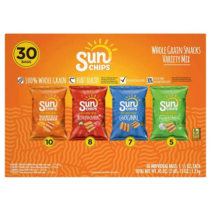 SunChips Whole Grain, Variety, 1.5 oz, 30-count