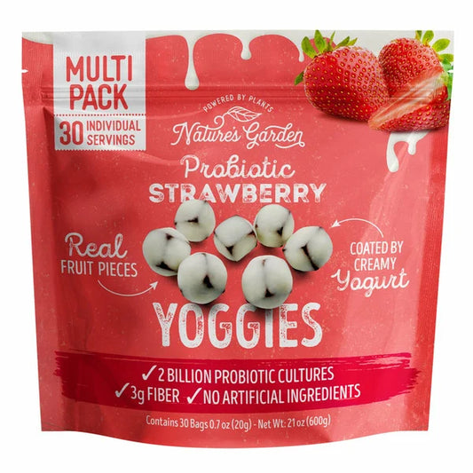 Nature's Garden, Probiotic Strawberry Yoggies, 30-count