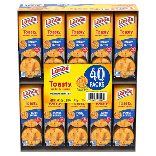 Lance Toasty Cracker Sandwiches, 1.29 oz, 40-count