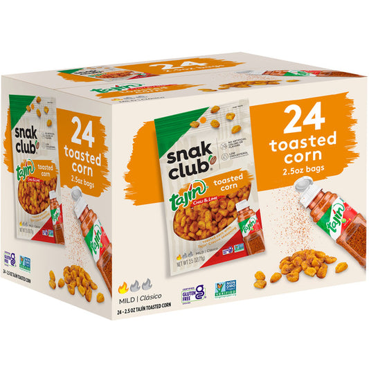 Snak Club Toasted Corn, Tajin Chile & Lime, 2.5 oz