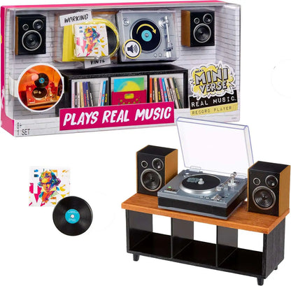 MINIVERSE REAL MUSIC VINYL RECORD PLAYER PLAYSET - FEATURING BEETHOVEN'S 5TH SYMPHONY VINYL RECORD - PREORDER