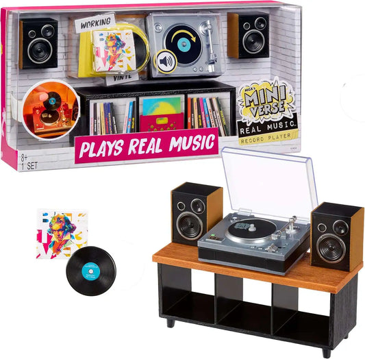 PRE-ORDER - MINIVERSE REAL MUSIC VINYL RECORD PLAYER PLAYSET - FEATURING BEETHOVEN'S 5TH SYMPHONY VINYL RECORD