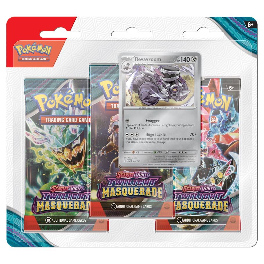 Pokémon TCG: Scarlet & Violet: Twilight Masquerade: 3-Booster Blister