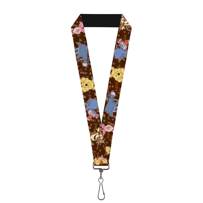 LANYARD - 1.0" - WINNIE THE POOH CHARACTER POSES