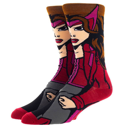 MARVEL AVENGERS SCARLET WITCH ANIMIGOS 360 CHARACTER SOCKS