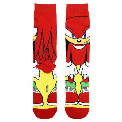 SONIC THE HEDGEHOG SONIC, TAILS, AND KNUCKLES 3 PAIR CREW SOCK