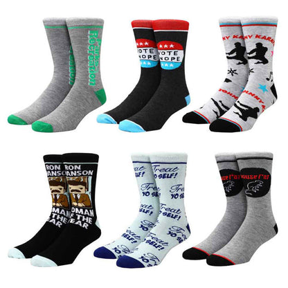 PARKS & RECREATION PARKS MENS 6 PAIR CREW SOCKS