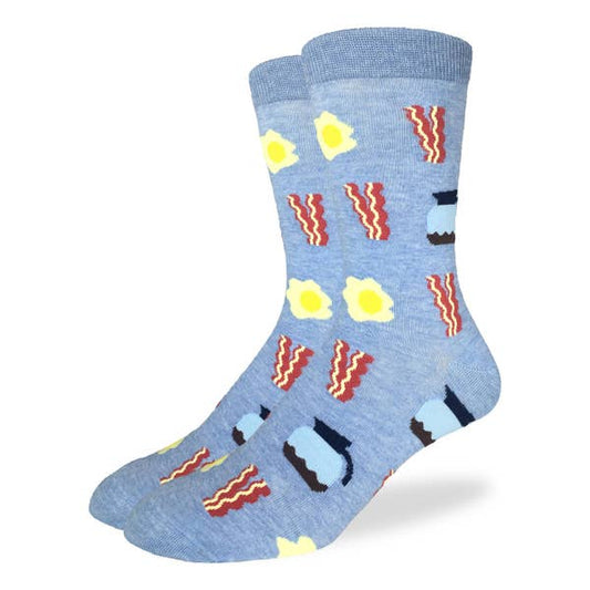 Men's Big & Tall Bacon & Eggs Socks