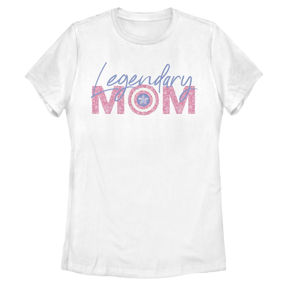 Women's Marvel Seasonal Legendary Mom Flowers T-Shirt